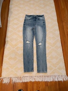 Zenana Outfitters Light Blue Skinny Distressed Jeans